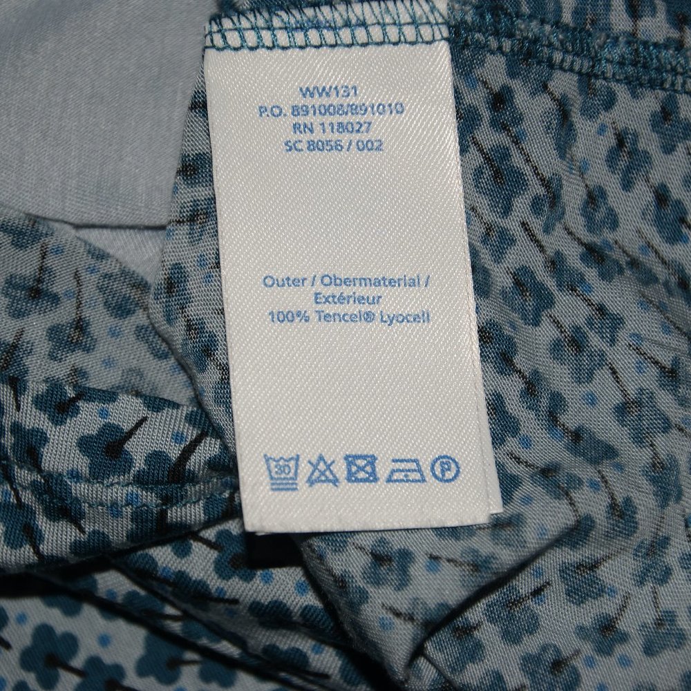 BODEN Blue Floral Knit 'Audrey' Dress sz 12 - Picture 6 of 7